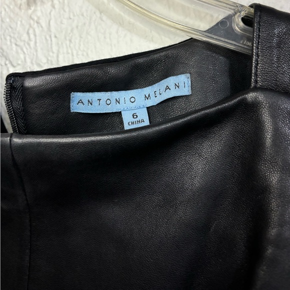 Antonio Melani Luxury Leather Collection KoKo Leather Dress Size 6 - Picture 4 of 10